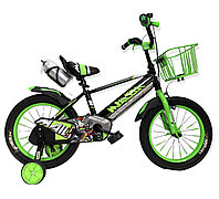 Велосипед Mailedi зеленый оригинал детский с холостым ходом 16 размер (507-16)