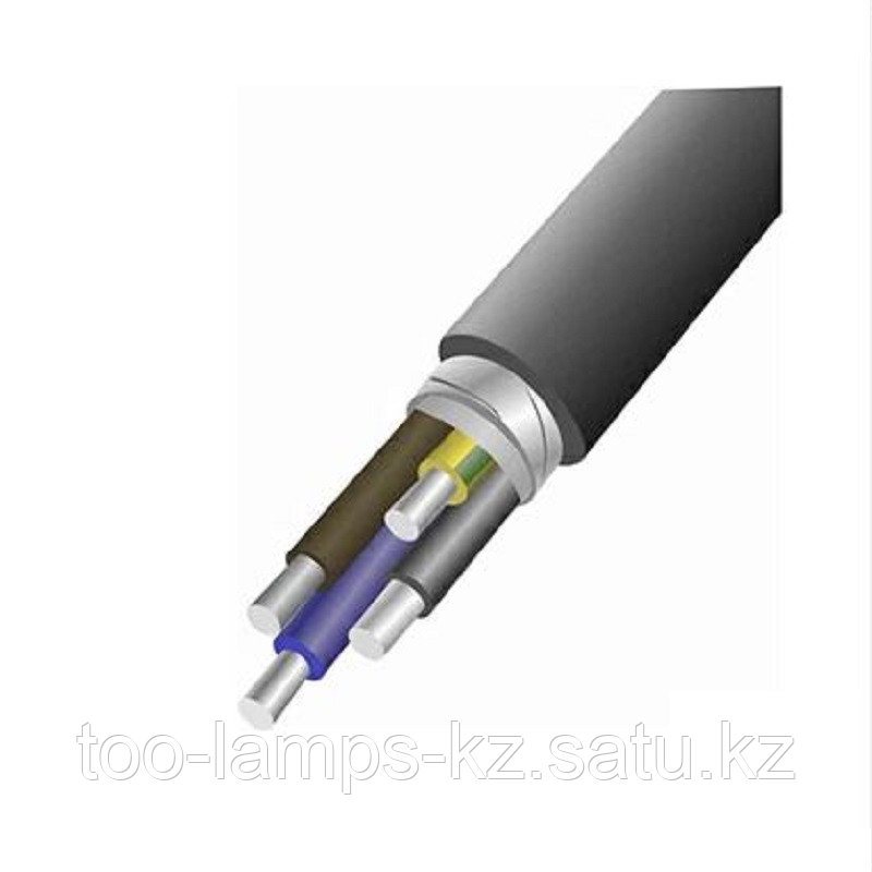 Силовой бронированный алюминиевый кабель для стационарной прокладки АВБШВ 3х 10+1х6 0,66 кВ ГОСТ