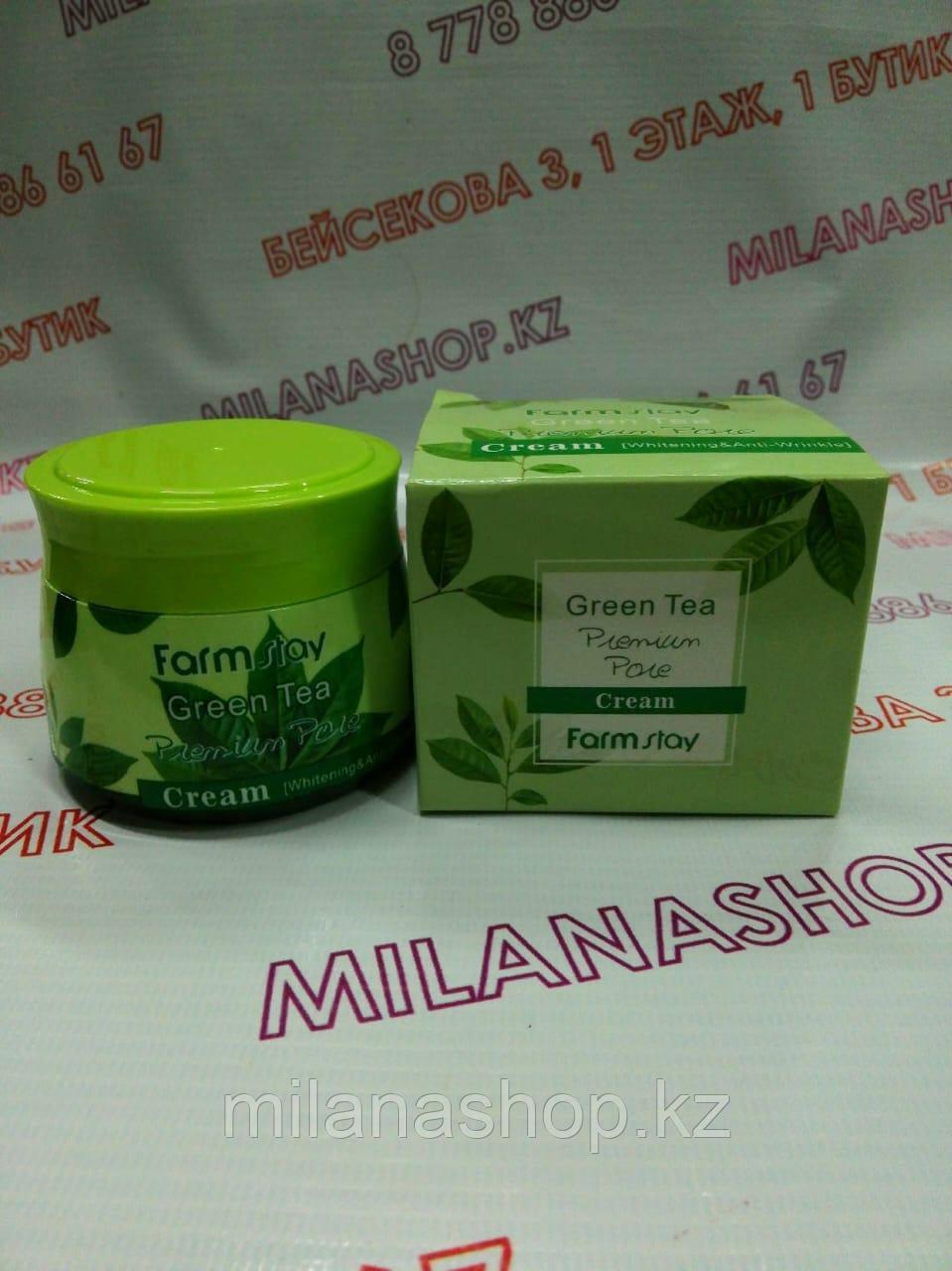 Farm Stay Green Tea Premium Pore 70 ml - Крем для лица с зеленым чаем