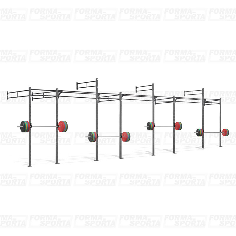 Пристенная кроссфит рама с завышением TopGym 9800х1800х3650