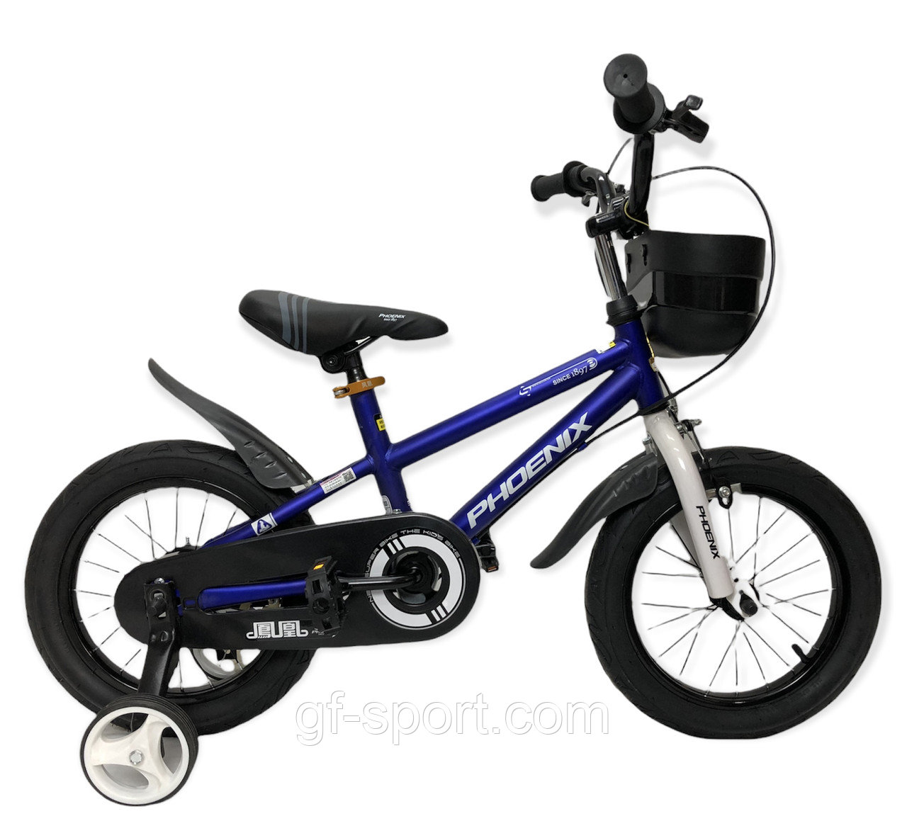 Велосипед Phoenix синий оригинал детский с холостым ходом 14 размер (508-14)
