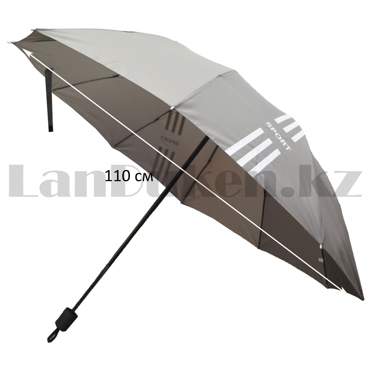 Зонт механический складной 30 см Sport серый - фото 2 - id-p98879269