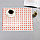 Салфетки сервировочные под тарелки набор 6 в 1 LiJie белые с красными сердцами, фото 3
