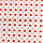 Салфетки сервировочные под тарелки набор 6 в 1 LiJie белые с красными сердцами, фото 4