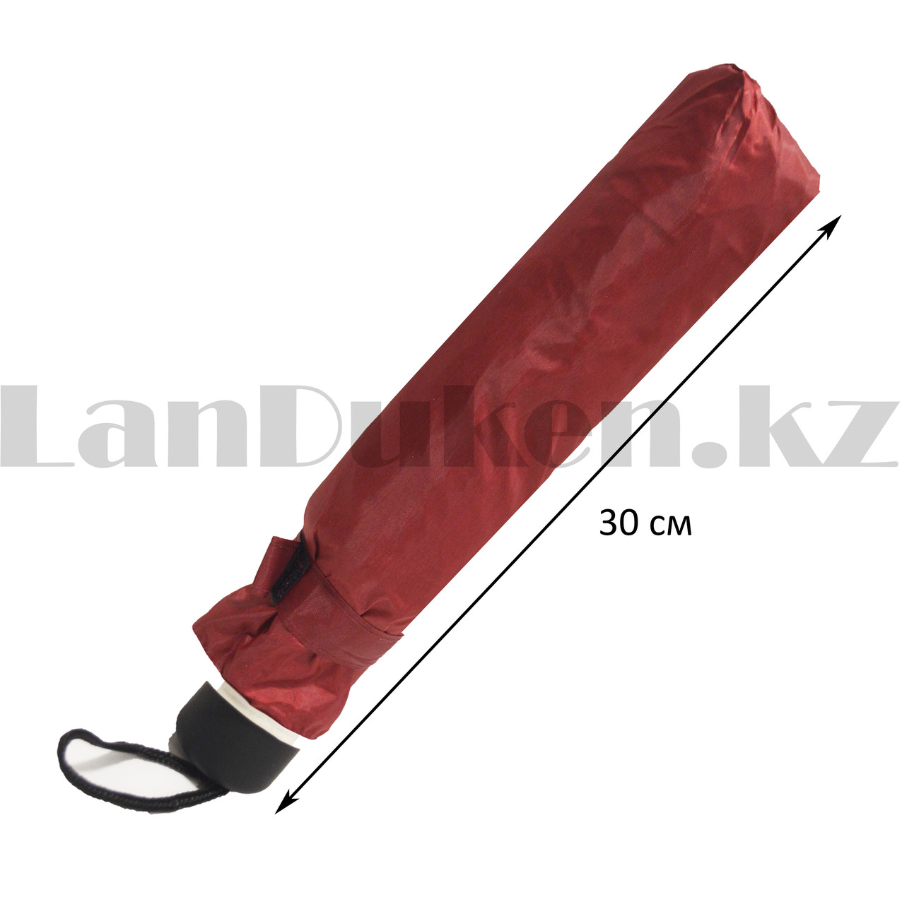 Зонт механический складной 30 см красный - фото 3 - id-p98881251