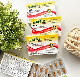 Железо Hema-Plex 🩸🔗 🔗Содержит 85 мг элементарного железа 30 таблеток