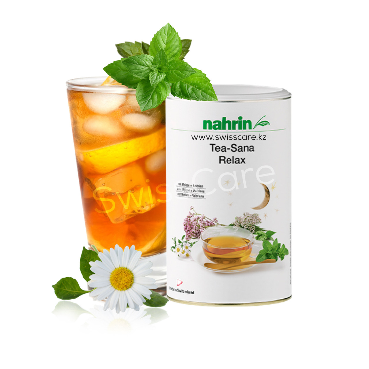 Чай с Мелиссой успокаивающий Tea Sana Relax Нарин Nahrin (Оригинал-Швейцария)