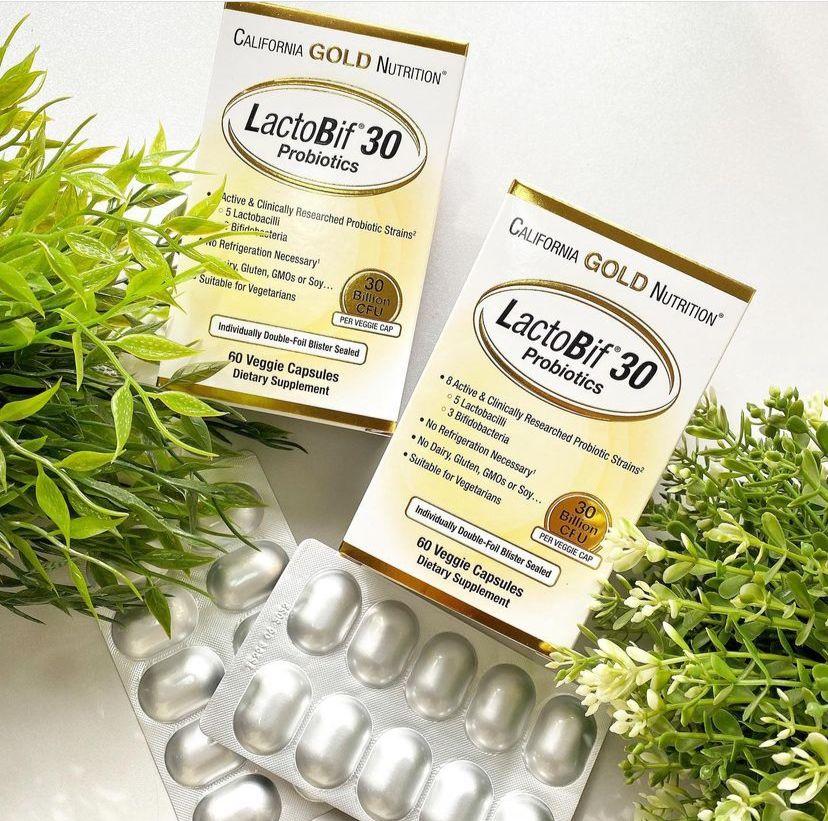 Пробиотик Lactobif от California Gold Nutrition содержит 8 активных и клинически изученных штаммов пробиотиков