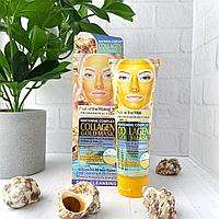 Золотая пилинг маска для лица, коллаген, Fruit of the Wakali