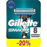 Сменные лезвия Gillette Mach3, 8шт
