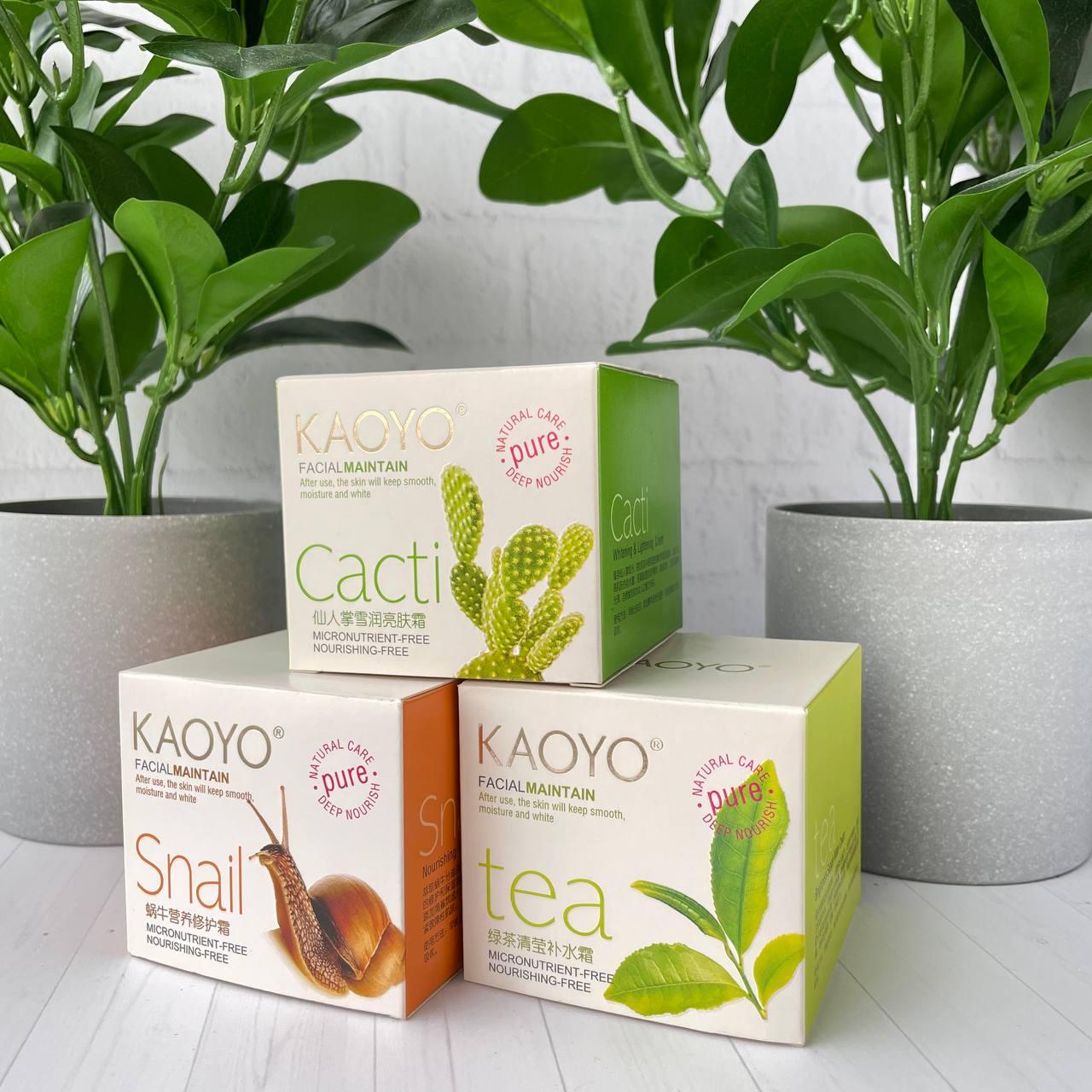 Увлажняющий крем Kaoyo, зелёный чай - фото 2 - id-p8426477