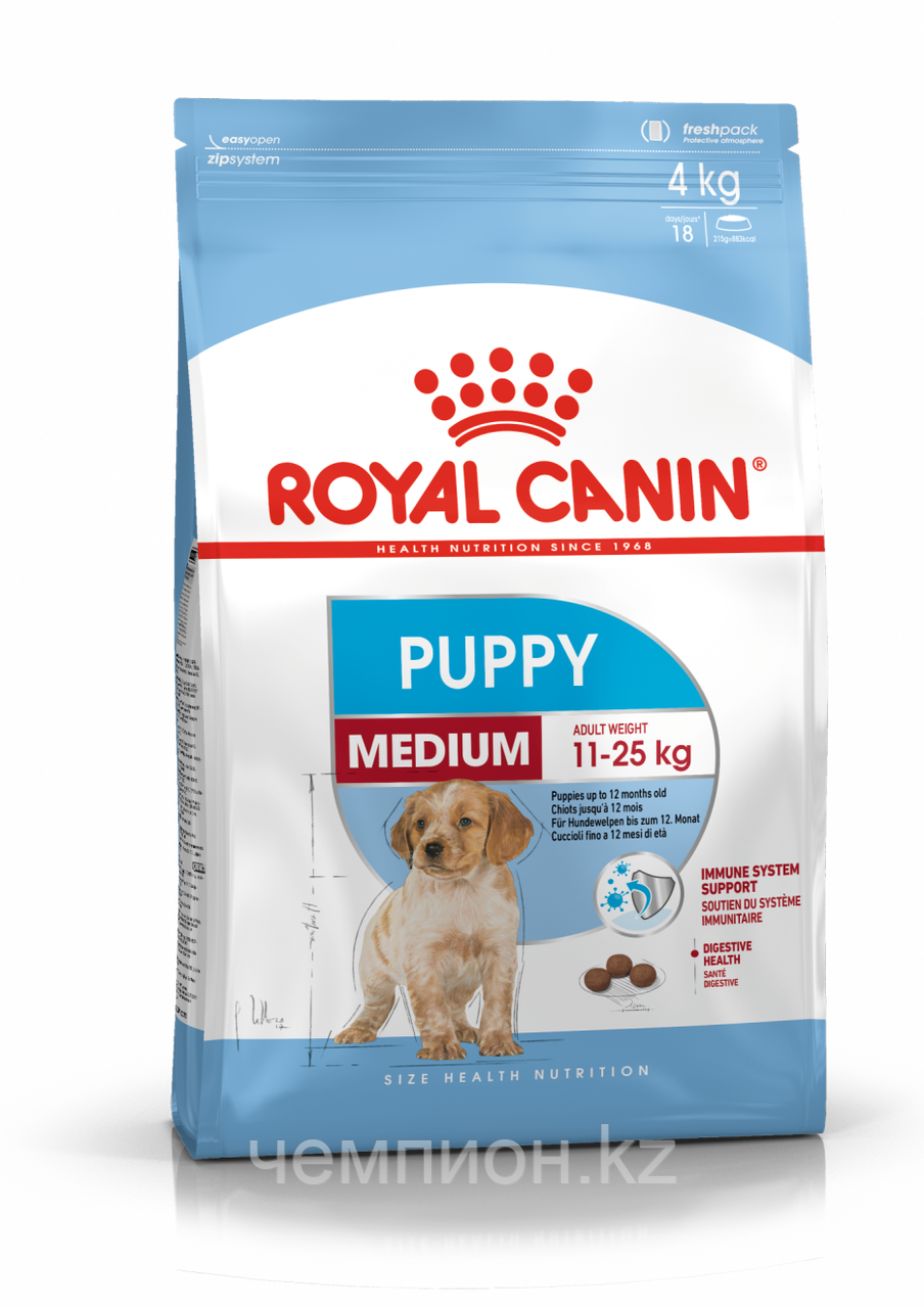 ROYAL CANIN Medium Puppy, Роял Канин корм для щенков средних пород, уп. 1 кг - фото 1 - id-p73761615