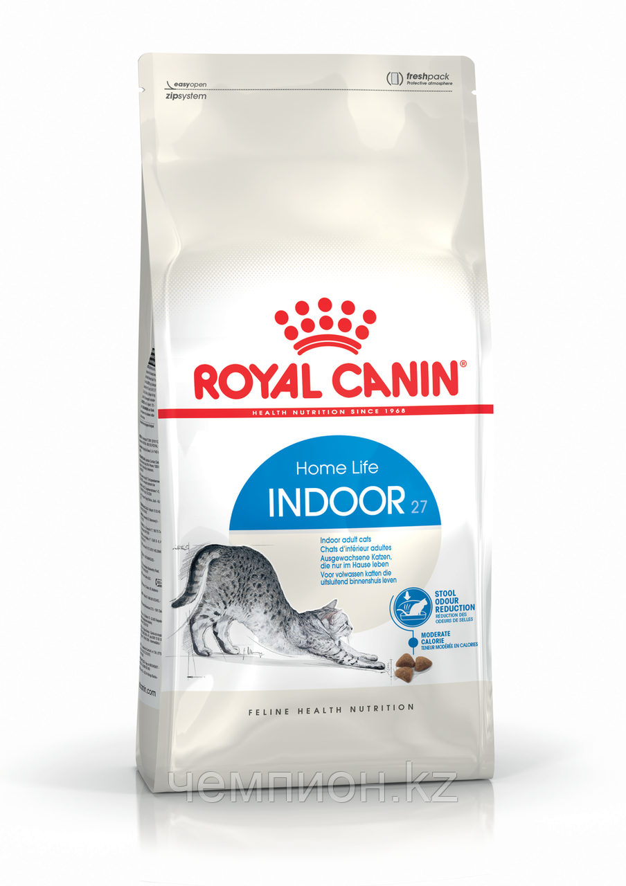 ROYAL CANIN Indoor 27, Роял Канин корм для кошек, живущих дома , уп.2 кг - фото 1 - id-p73761870