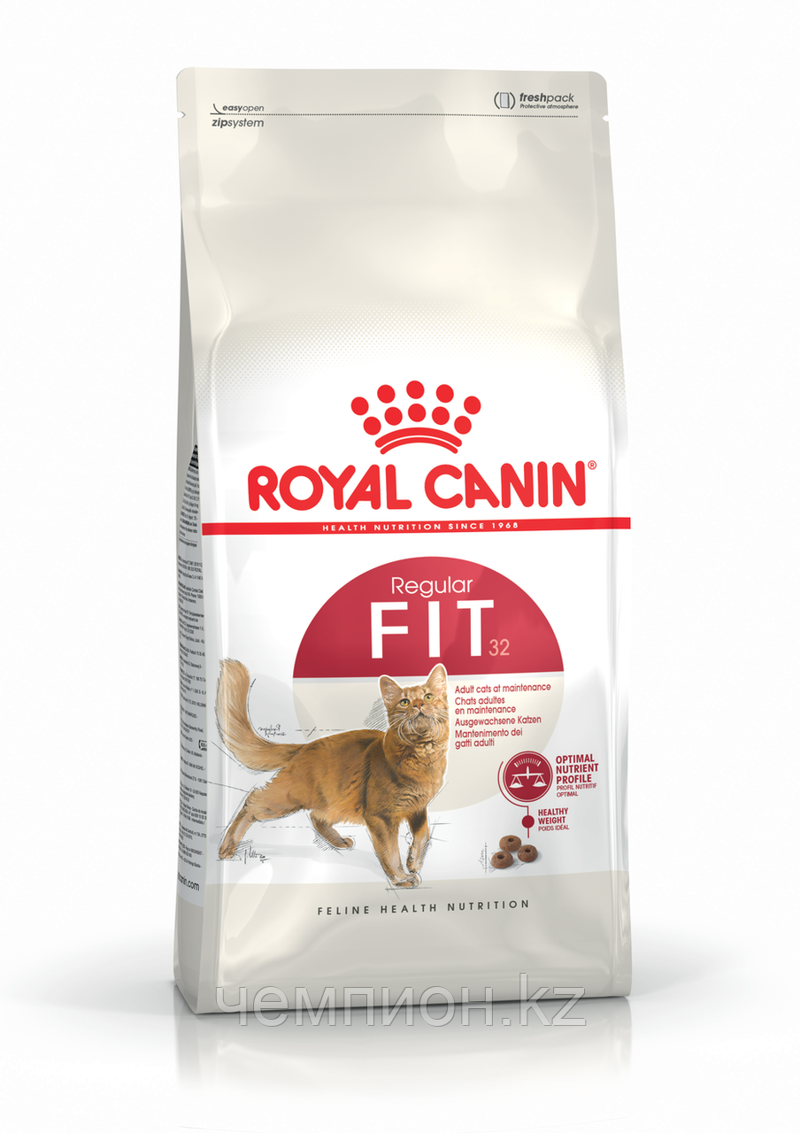 ROYAL CANIN Fit 32, Роял Канин Фит 32, корм для кошек, бывающих на улице, уп. 10кг