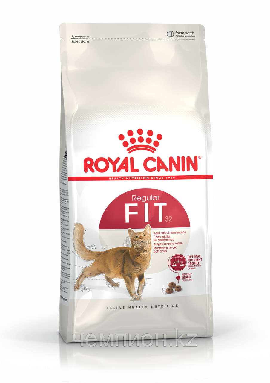 ROYAL CANIN Fit 32, Роял Канин Фит 32, корм для кошек, бывающих на улице, уп.2 кг