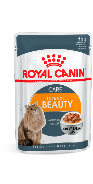 Royal Canin Intense Beauty, Роял Канин влажный корм для кожи и шерсти кошек в соусе, уп.12*85гр. - фото 1 - id-p79030801