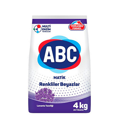 Cтиральный порошок ABC 4 кг Лаванда