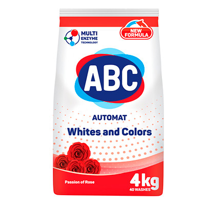 Cтиральный порошок ABC 4 кг Роза