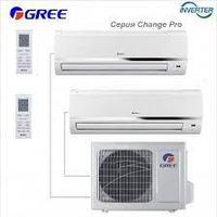 Установка мульти-сплит систем (2внутр.блока + 1 нар.блок) в 2-этапа