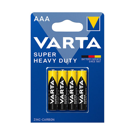 Батарейка VARTA Superlife (Super Heavy Duty) Micro 1.5V - R03P/AAA 4 шт. в блистере, фото 2