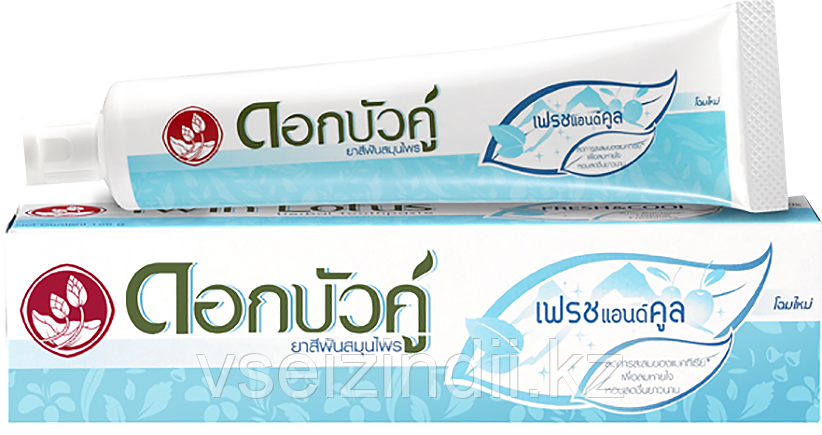 Зубная паста Twin Lotus, Свежесть и прохлада, Тайланд, 40 гр - фото 1 - id-p98915685