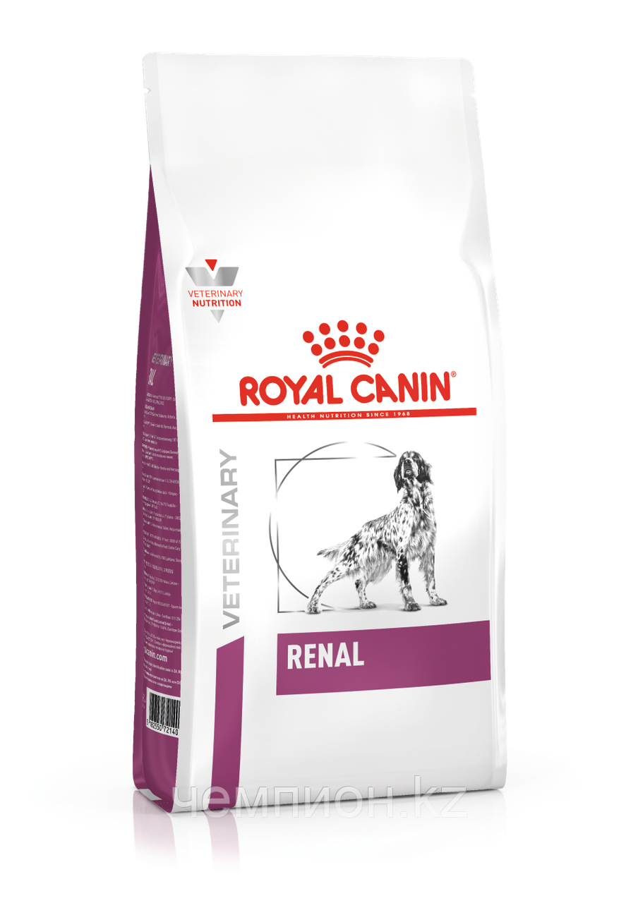 Royal Canin Renal Canine, Роял Канин диета при хронической почечной недостаточности собак, уп. 2кг.