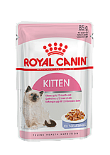 Royal Canin Kitten Instinctive, Роял Канин кусочки в нежном желе для котят от 4 месяцев, уп 12шт* 85 гр