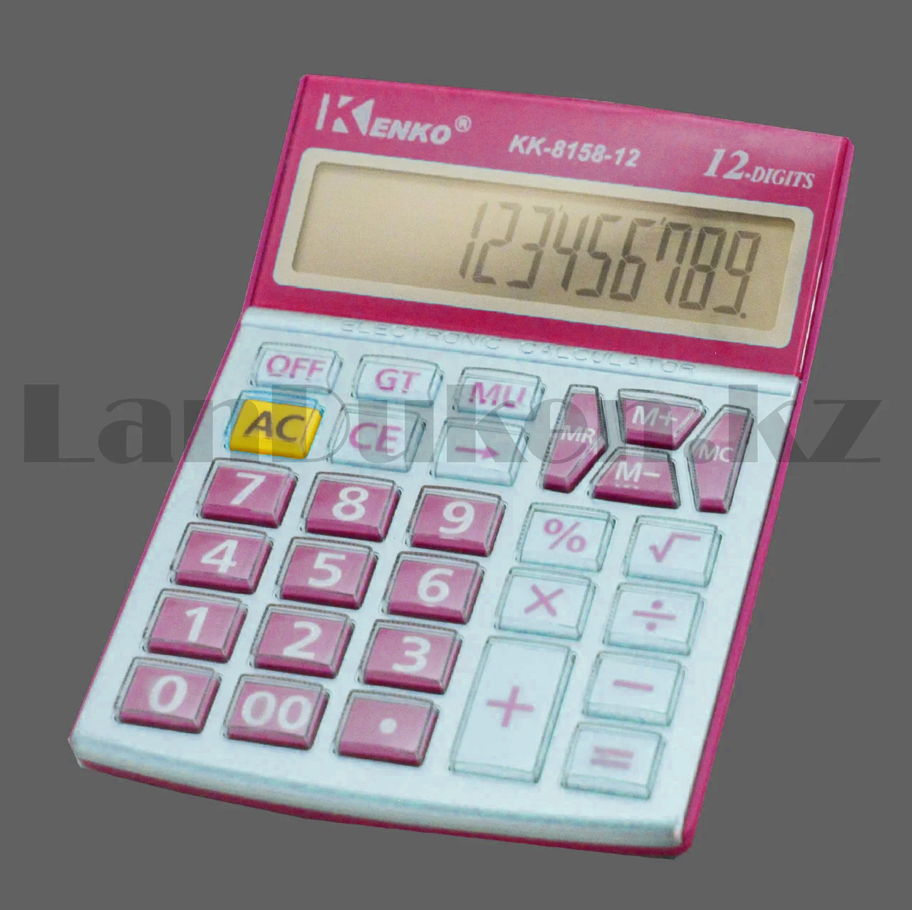 Калькулятор настольный 12-разрядный Kenko KK-8158-12 розовый - фото 1 - id-p98921023
