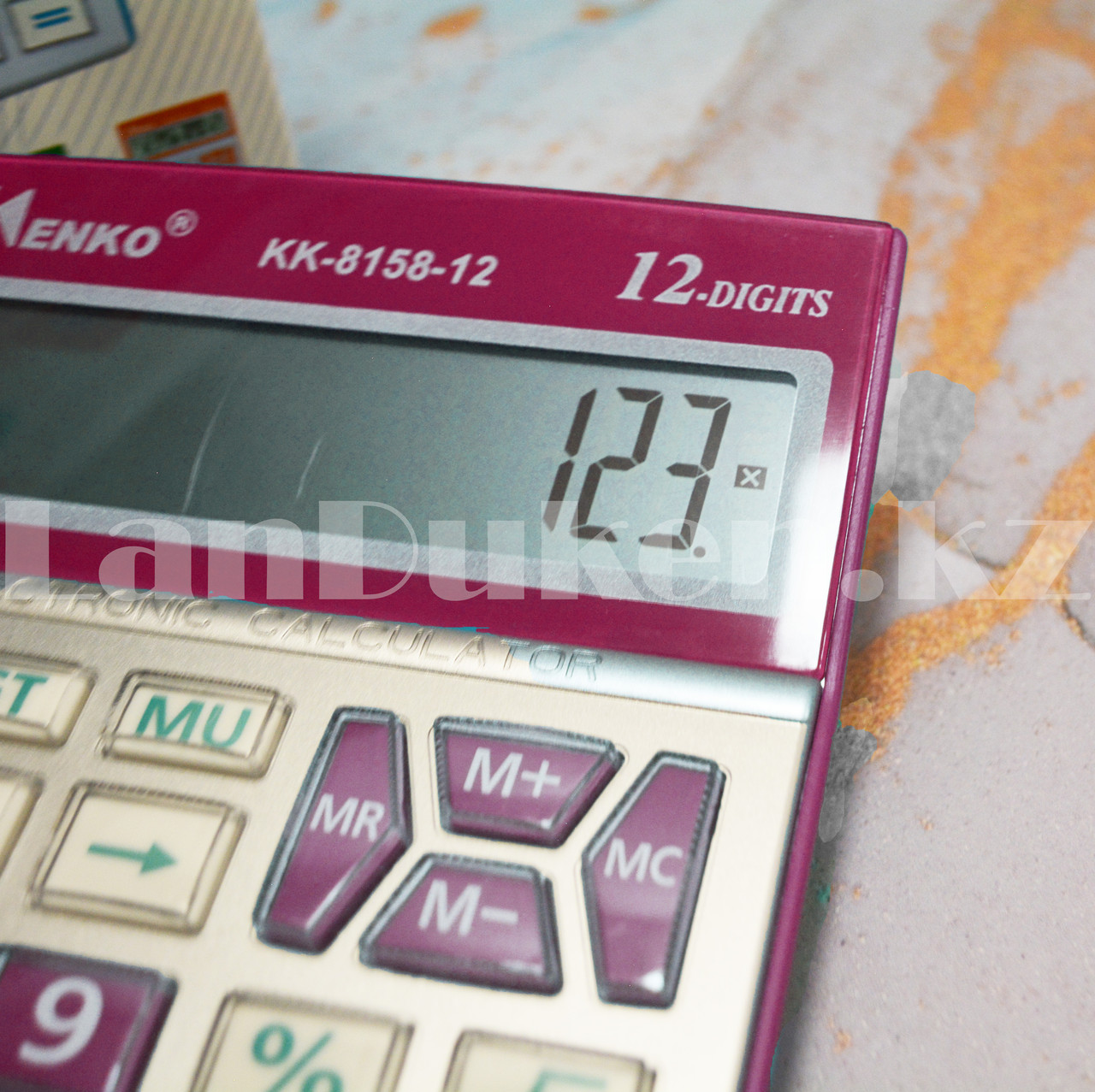 Калькулятор настольный 12-разрядный Kenko KK-8158-12 розовый - фото 3 - id-p98921023
