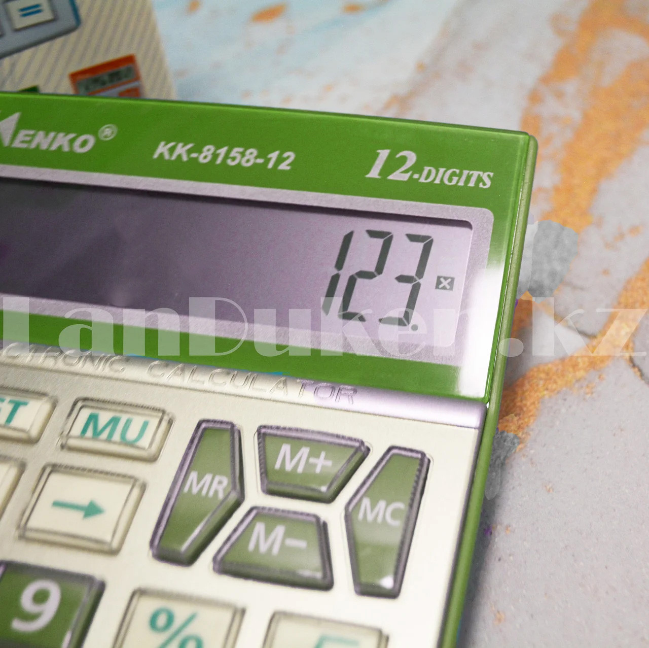 Калькулятор настольный 12-разрядный Kenko KK-8158-12 зеленый - фото 5 - id-p98920996