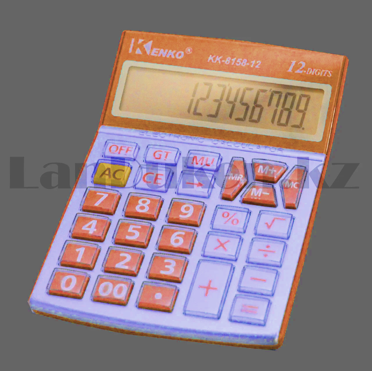 Калькулятор настольный 12-разрядный Kenko KK-8158-12 оранжевая - фото 1 - id-p98926250