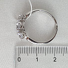 Кольцо из серебра с фианитами SOKOLOV 94012675 покрыто  родием коллекц. 0, фото 4