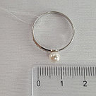 Кольцо из серебра с  и фианитом TEOSA 10134-2965-PLS покрыто  родием, фото 3