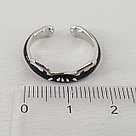 Кольцо из серебра с эмалью SOKOLOV 94013541 покрыто  родием, фото 3
