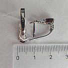 Серьги из серебра с гранатом TEOSA 10234-2982-GR покрыто  родием, фото 3