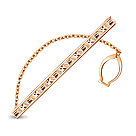 Зажим для галстука из серебра Aquamarine 70409.6, фото 5