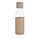 Стеклянная бутылка для воды Ukiyo с силиконовым держателем, 600 мл, коричневый; , , ширина 5,5 см., высота, фото 2