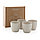 Набор керамических чашек Ukiyo, 4 предмета, белый; , Длина 7,5 см., ширина 7,5 см., высота 7,3 см., диаметр, фото 5