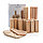 Деревянный игровой набор Kubb, коричневый; , Длина 32,5 см., ширина 34 см., высота 1 см., диаметр 0 см.,, фото 6