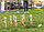 Деревянный набор для игры в боулинг на траве, коричневый; , Длина 32,5 см., ширина 34 см., высота 1 см.,, фото 6