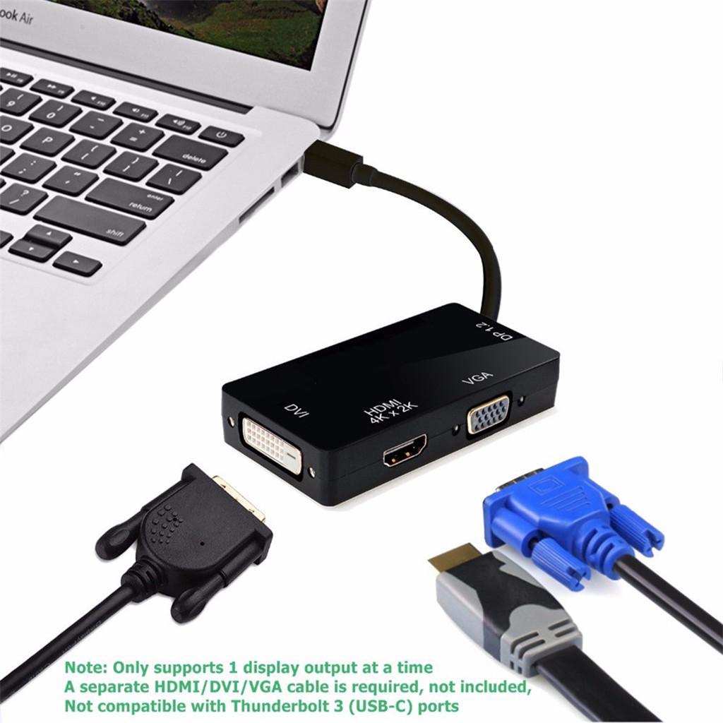 Адаптер / переходник / конвертер с Mini DisplayPort на HDMI+VGA+DVI - фото 5 - id-p98942601