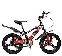 Велосипед Forever на титановых дисках красный оригинал детский с холостым ходом 18 размер (514-18)