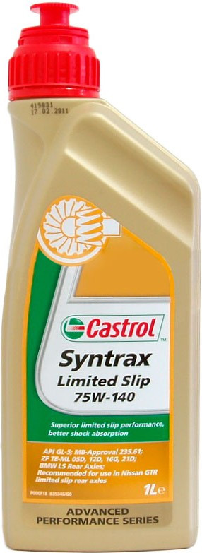 Трансмиссионное масло CASTROL SYNTRAX LIMITED SLIP 75W-140 1литр - фото 1 - id-p98945299