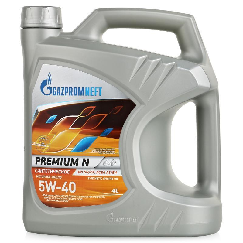 Моторное масло GAZPROMNEFT PREMIUM N 5W-40 4литра - фото 1 - id-p98945325