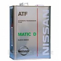 Трансмиссионное масло NISSAN Matic Fluid D KLE22-00004 4литра