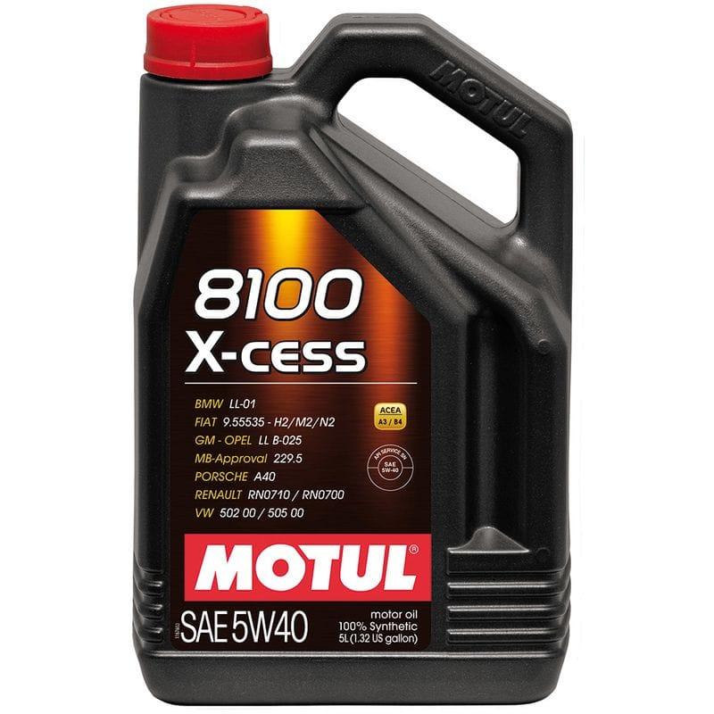 Синтетическое моторное масло MOTUL 8100 X-CESS 5W-40 5 литров - фото 1 - id-p98945543