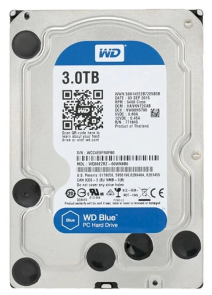 Western Digital WD30EZAZ Жесткий диск HDD 3Tb WD Blue SATA - фото 1 - id-p98945504