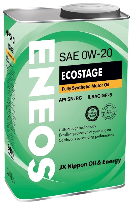 Моторное масло ENEOS Ecostage 0W-20 1литр - фото 1 - id-p98945954