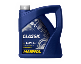 Моторное масло MANNOL СLASSIC SAE 10W-40 API SN/CF 4 литра - фото 1 - id-p98946559
