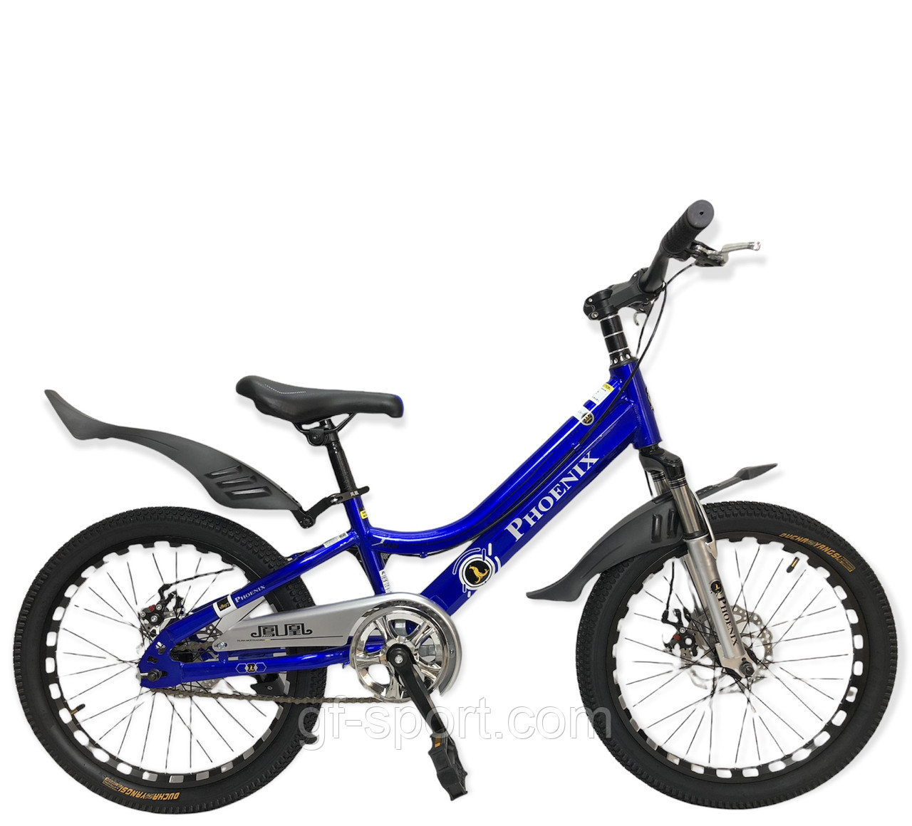 Велосипед Phoenix на дисковых тормозах синий оригинал детский с холостым ходом 20 размер (515-20)